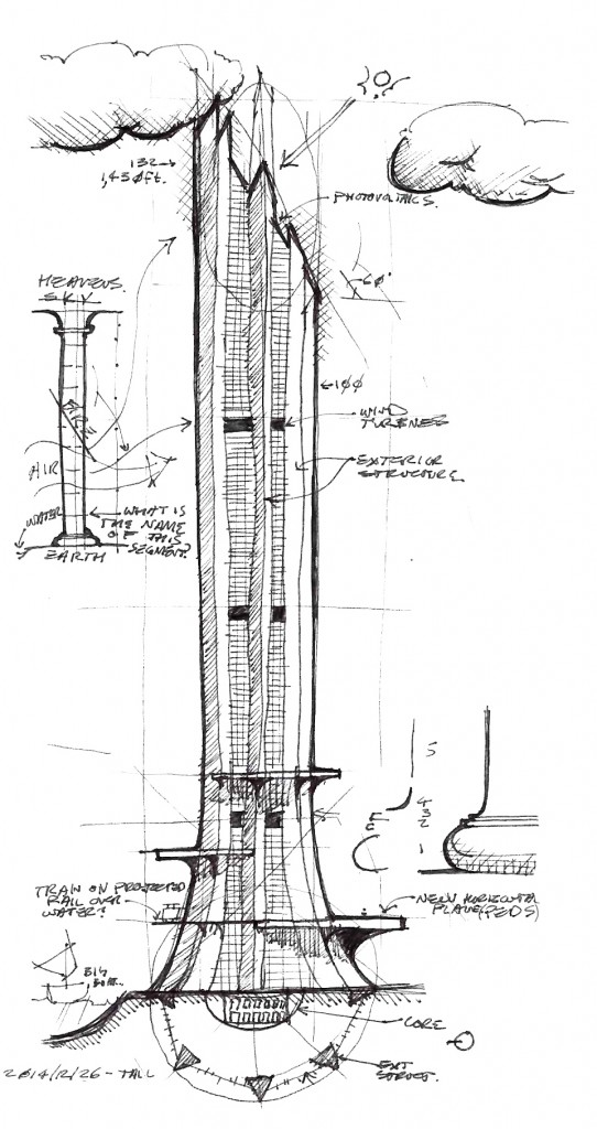 Tower of the Sun Sketch – RHW Designs